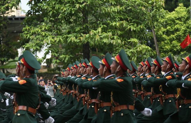 Mỗi sỹ quan, chiến sỹ đều cảm thấy tự hào khi được tham gia trong đội hình diễu binh, diễu hành ngày Độc lập